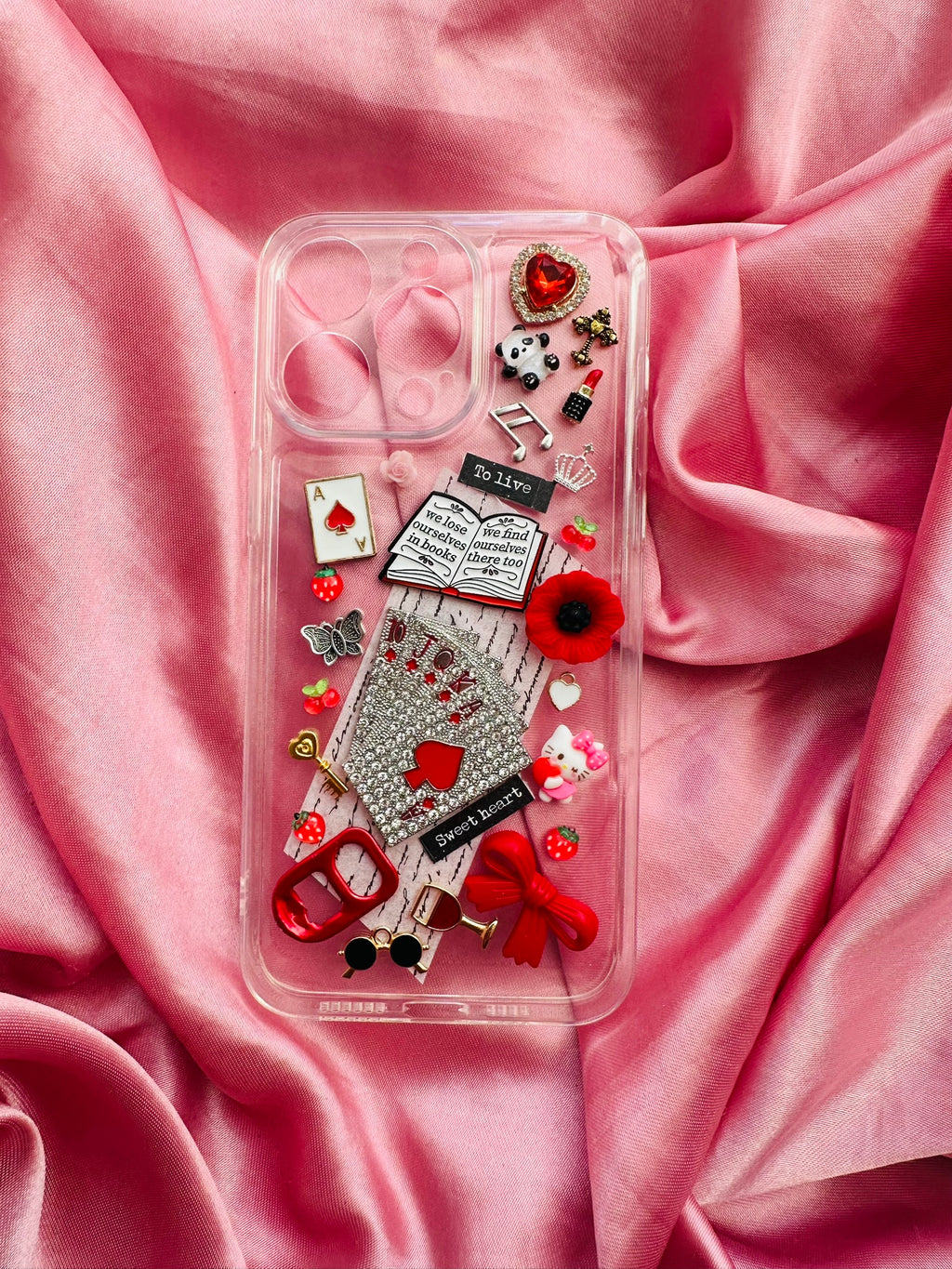 Husă Personalizată "Red Playing Cards Design'' ❤️