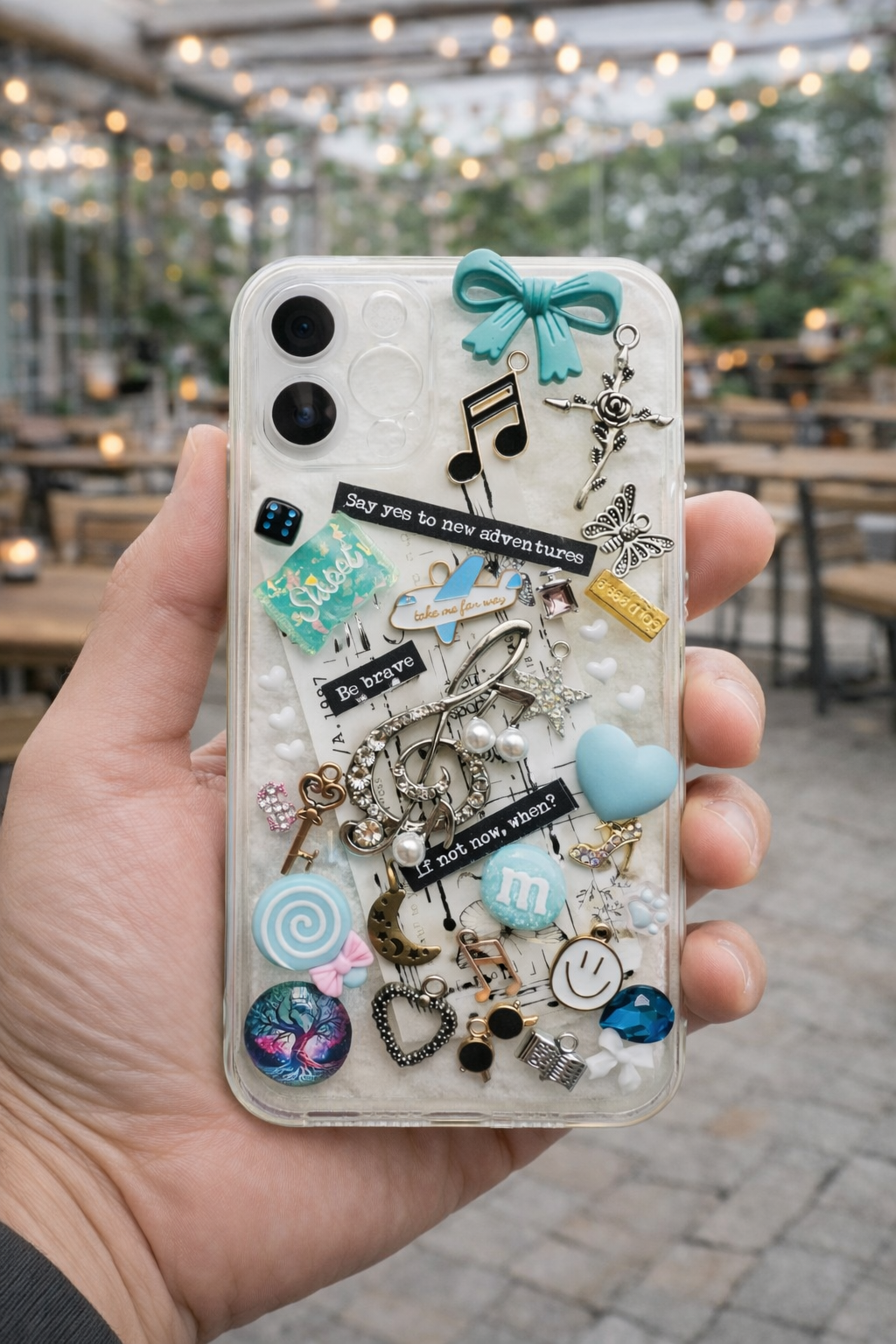 Husă personalizată ''Blue Vibes''